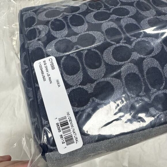 Coach Rowan Large Satchel Bag In Signature Denim Canvas CY699 NWT original Pack - Picture 9 of 10